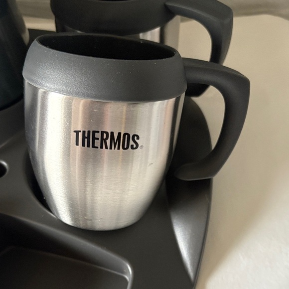 Vintage Thermos Black and Silver Beverage Center No Longer Sold in Stores BNWOT - Picture 10 of 11